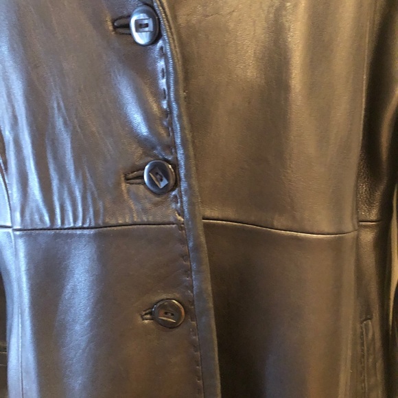 Vintage Avanti New York Luxury Leather Jacket Coat Size L - Picture 8 of 9